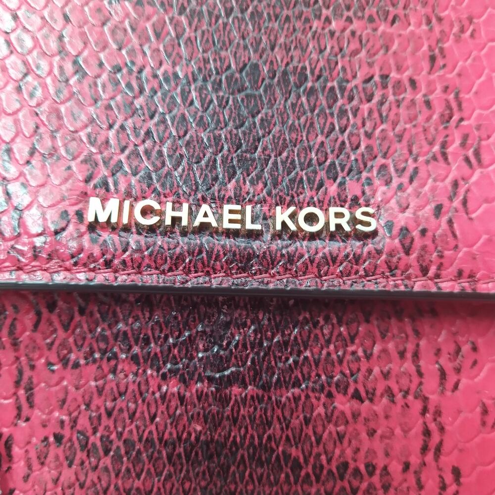 Michael Kors Pink Leather Python Printed Chain St… - image 3